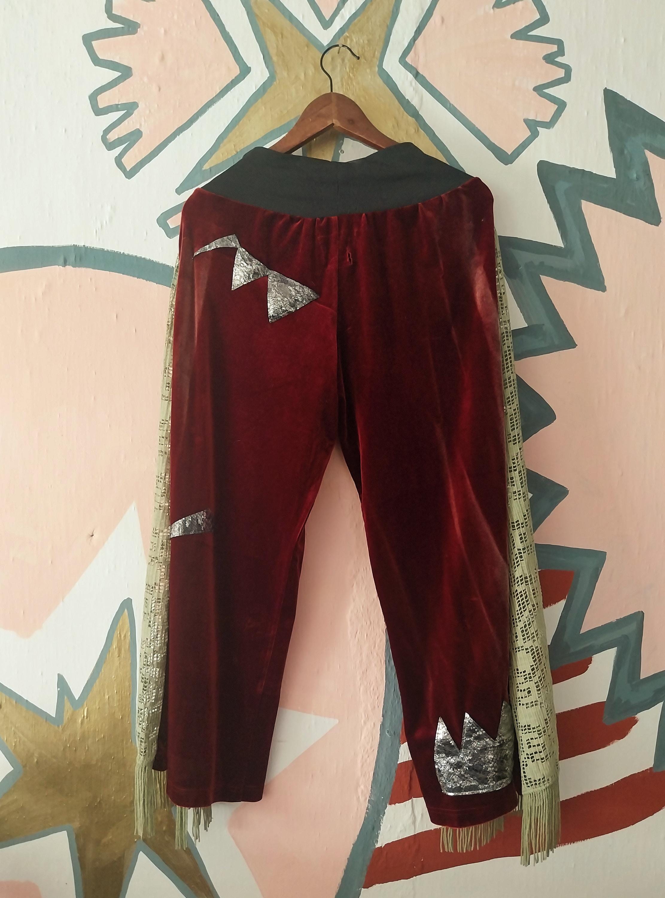 Burgundy Clown Pants