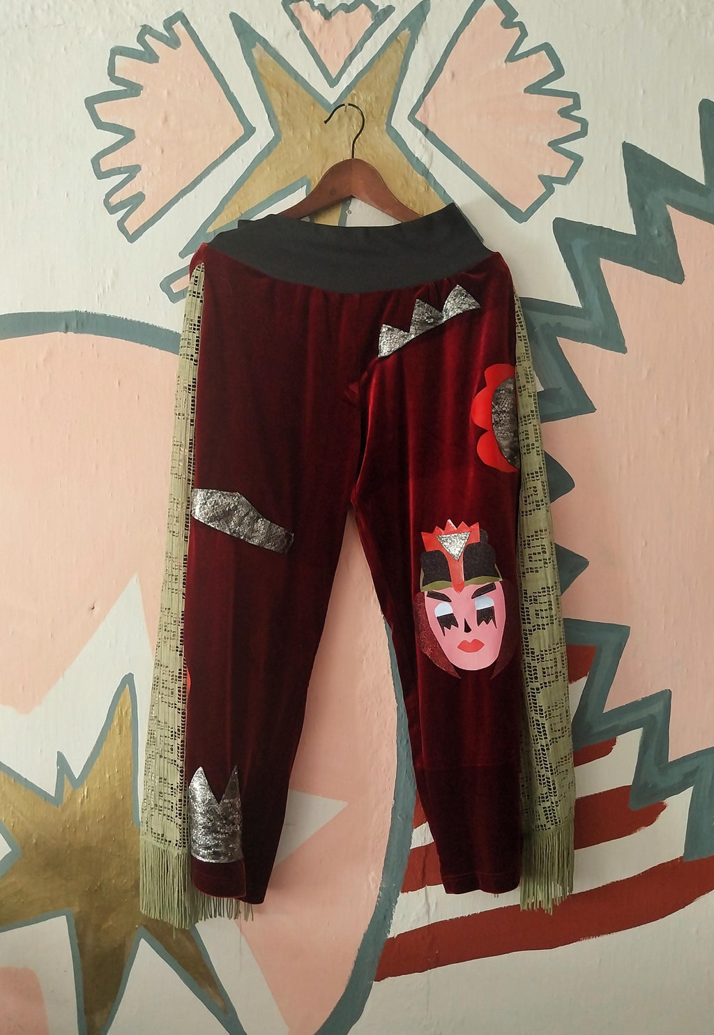Burgundy Clown Pants