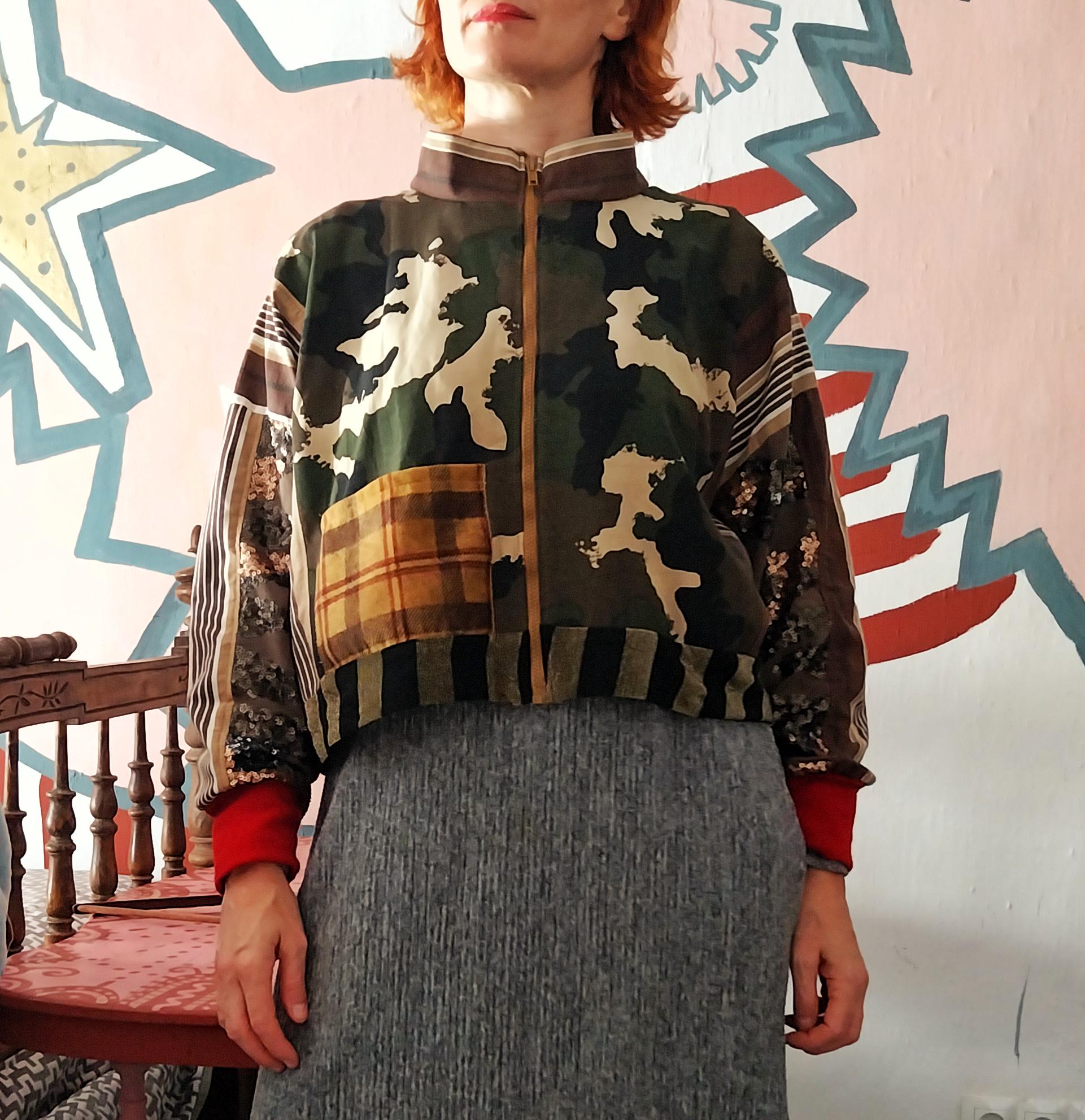 Glittered And Striped Jacket