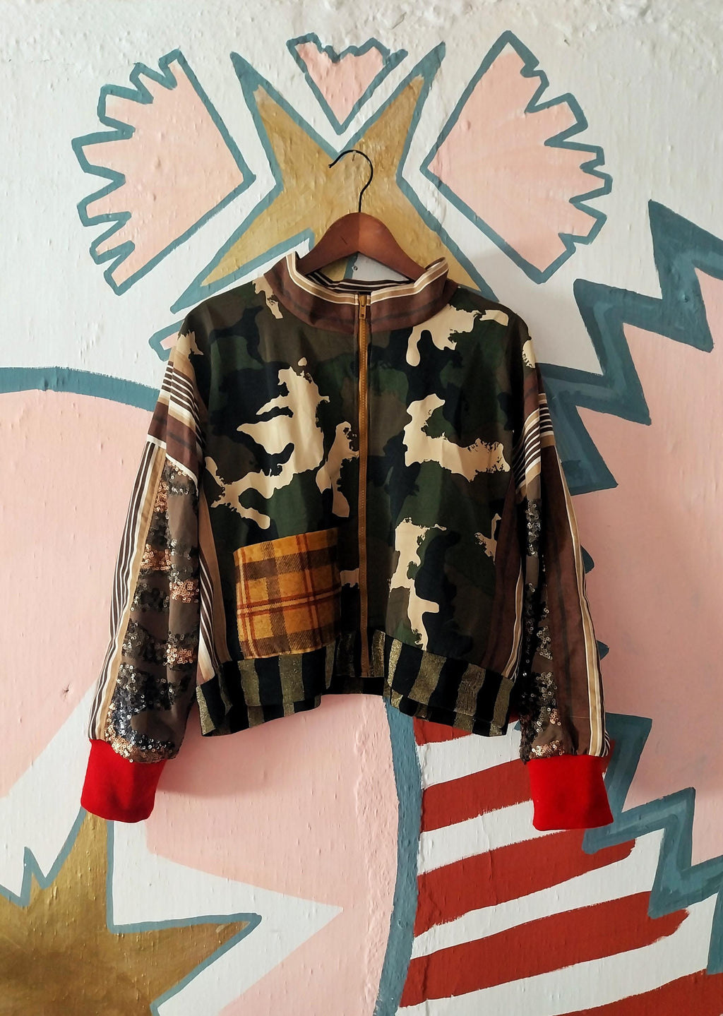 Glittered And Striped Jacket