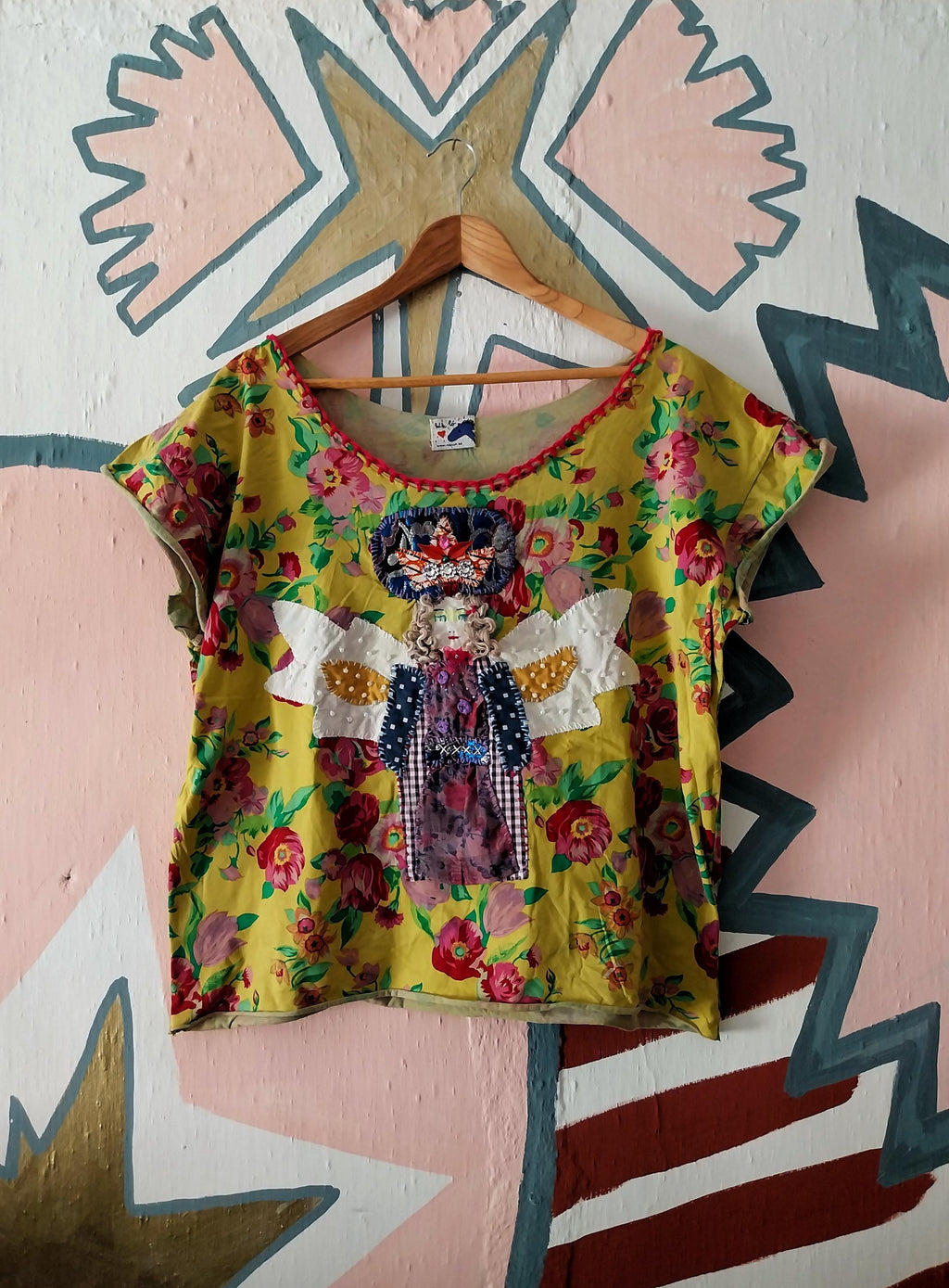 Angel Mary Upcycled Shirt
