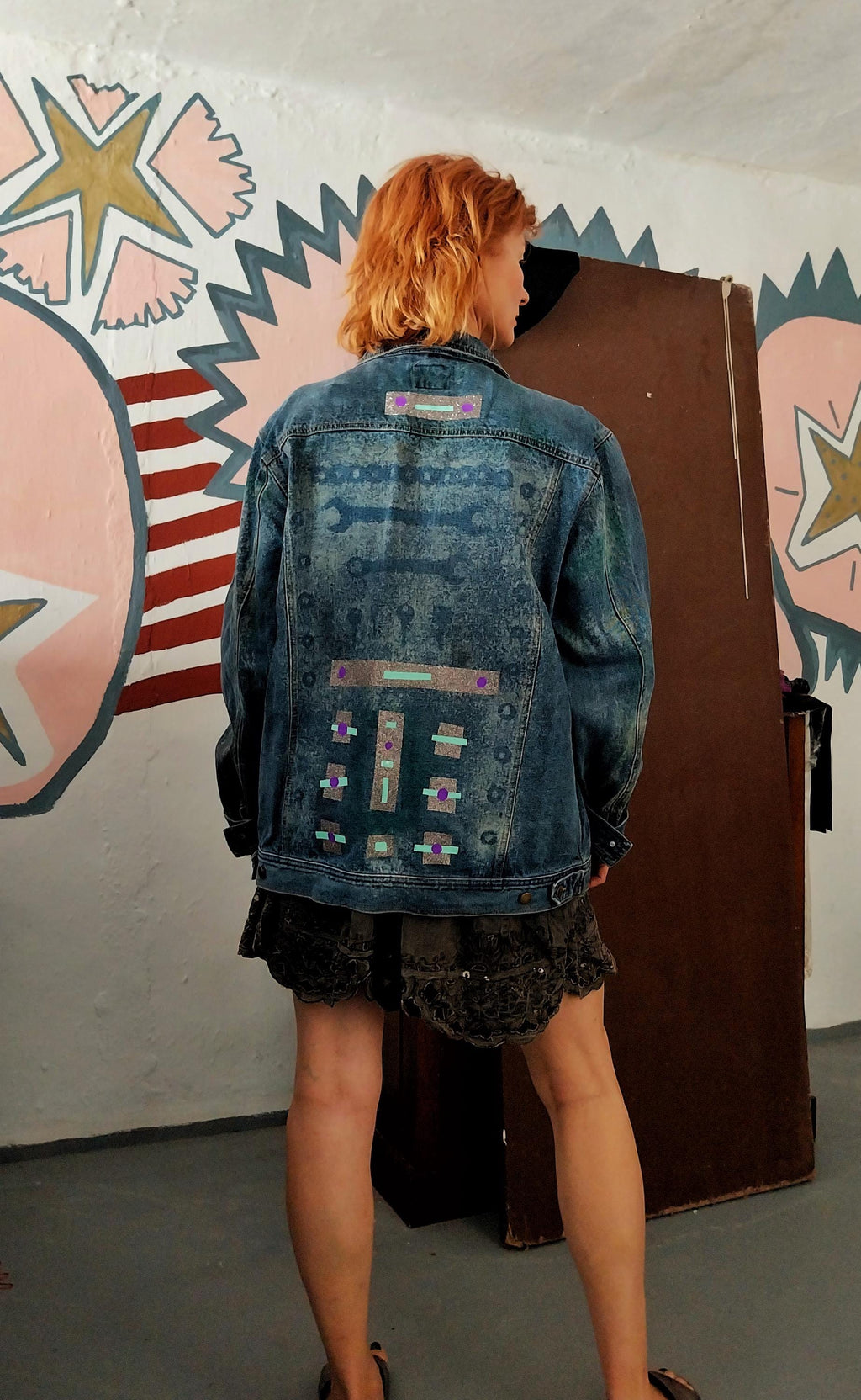 Glittered Jeans Jacket