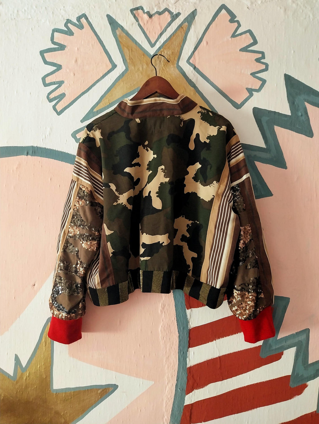 Glittered And Striped Jacket