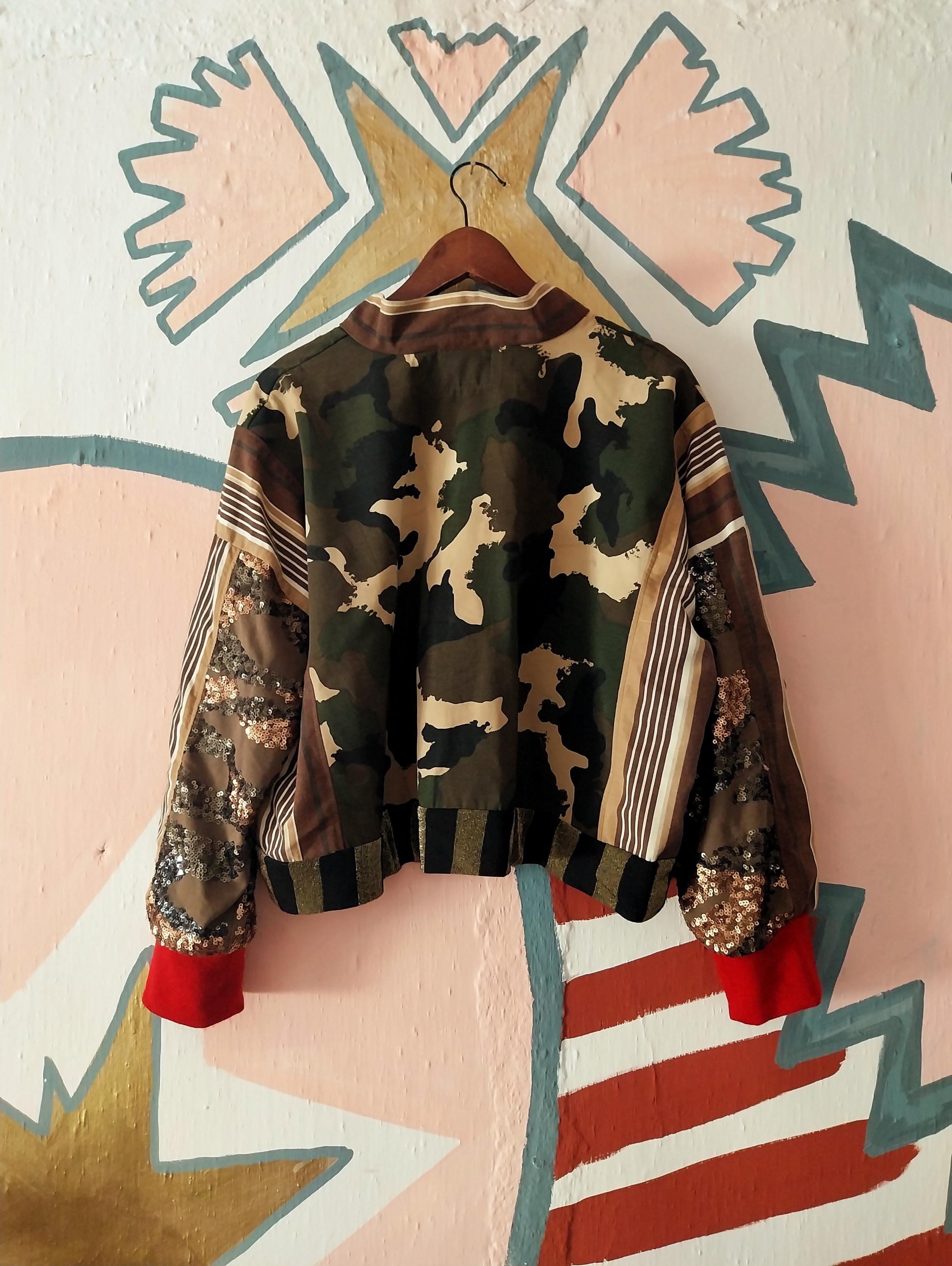 Glittered And Striped Jacket