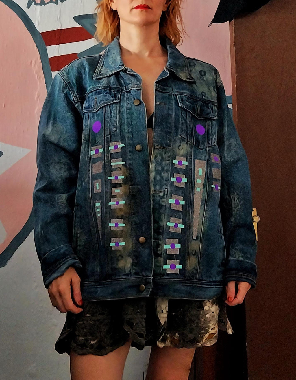 Glittered Jeans Jacket